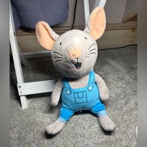 If you give a mouse a cookie 10” mouse plush. Blue Overalls.